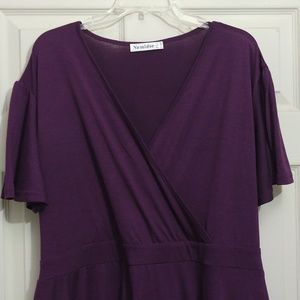Nemidor Women's V-Neckline Stretchy Casual Midi dress size 26